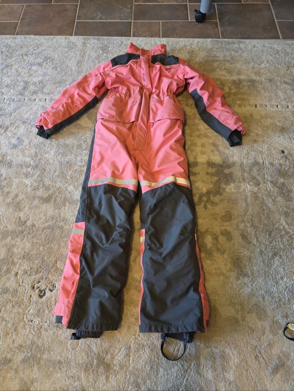 Didriksons Kids 140 Pink Waterproof Snowsuit Ski Suit Coverall Sweden